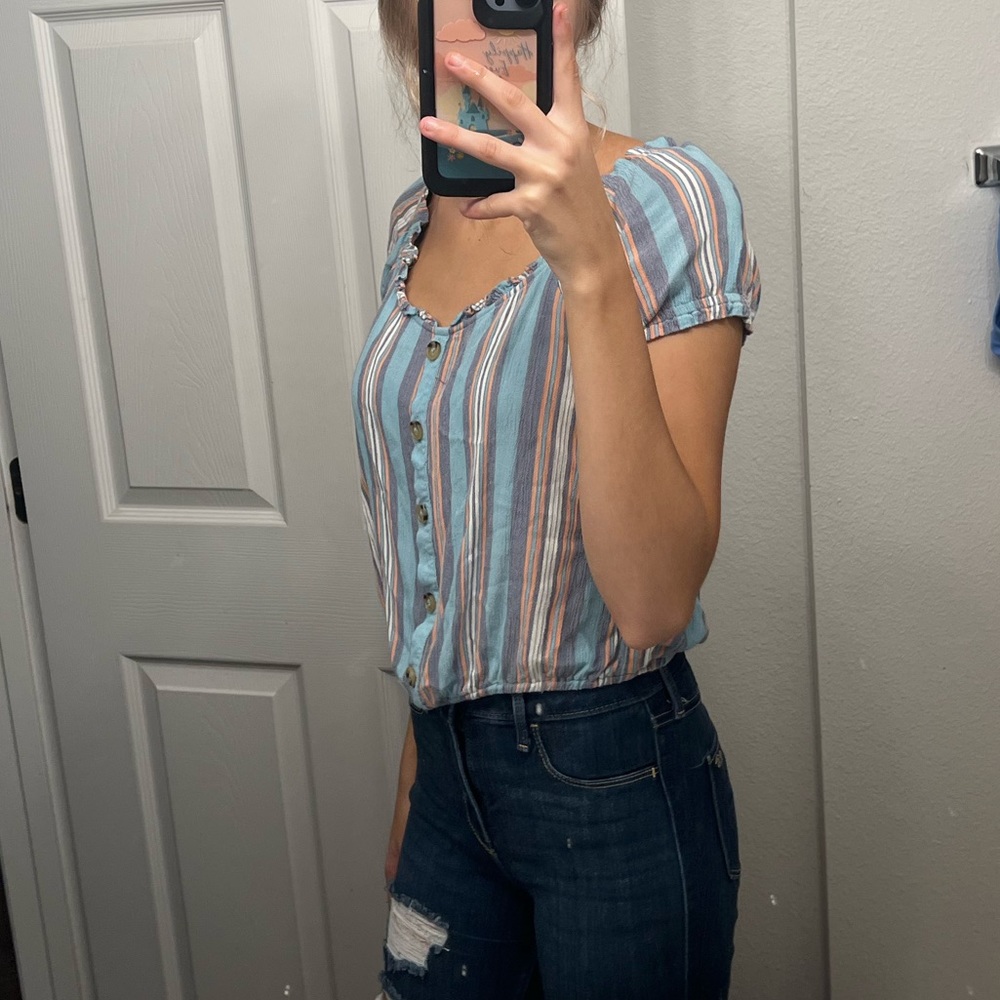 Aeropostale striped blouse